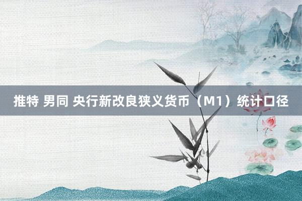 推特 男同 央行新改良狭义货币（M1）统计口径