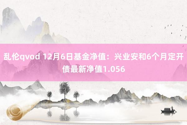 乱伦qvod 12月6日基金净值：兴业安和6个月定开债最新净值1.056