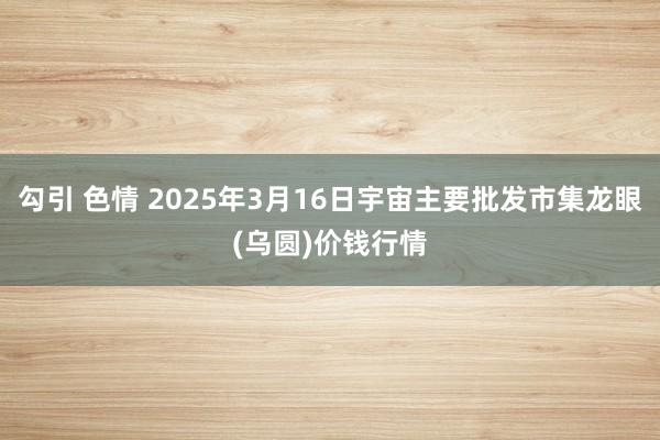 勾引 色情 2025年3月16日宇宙主要批发市集龙眼(乌圆)价钱行情