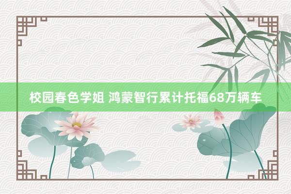 校园春色学姐 鸿蒙智行累计托福68万辆车